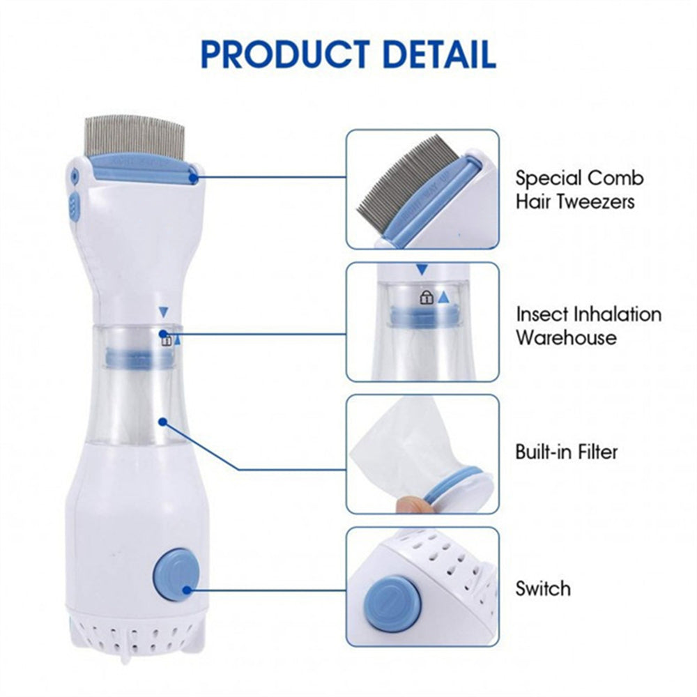 Electric Lice Grabber Pet Comb