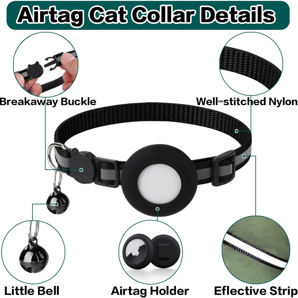 Reflective Waterproof Airtag Holder for Dog & Pet